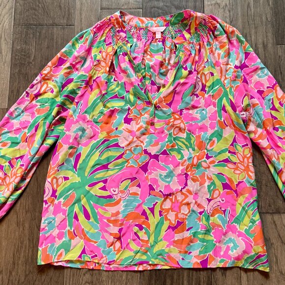 Lilly Pulitzer Elsa Top XL - Picture 1 of 2